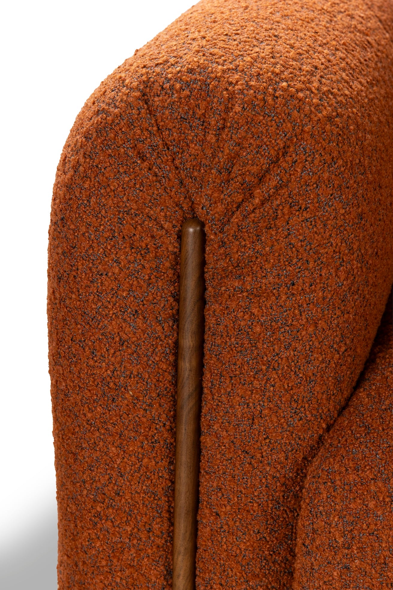 Kurva 3 Seat Sofa Burnt Orange