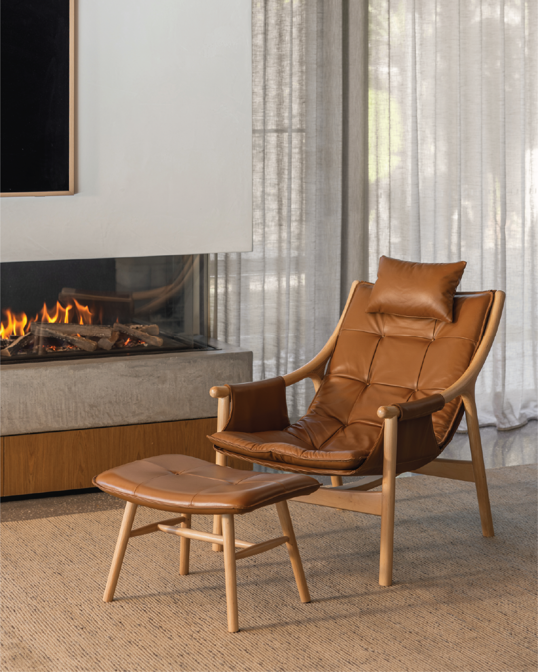 Reading Chair w/ Ottoman