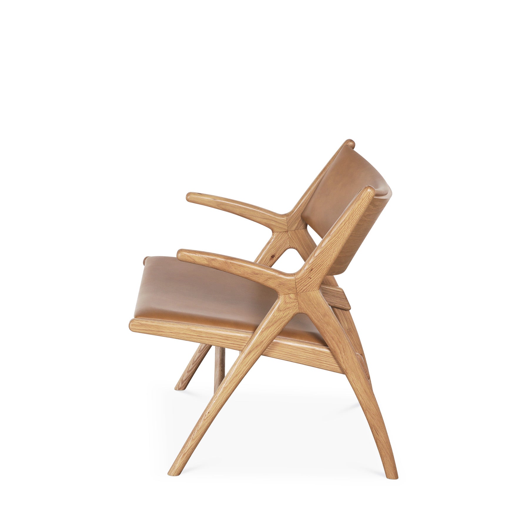 Arna 03 Camel Leather Lounge Chair