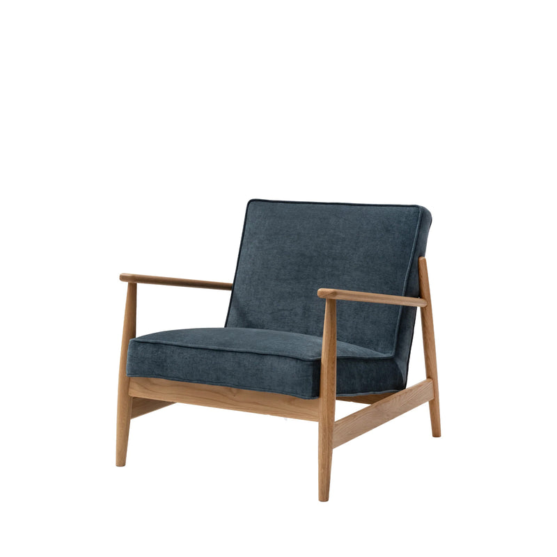 Arna Lounge Chair - Baltic Blue