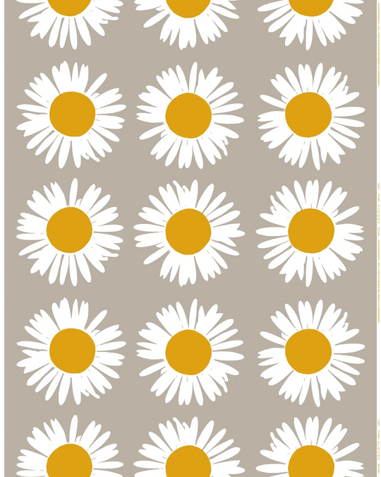 Marimekko Auringonkukka Linen Fabric - FINAL STOCK