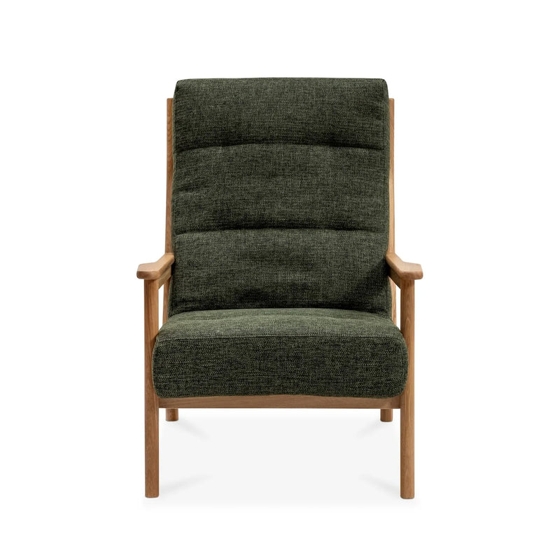 Komfort Elm Lounge Chair - Forest Green