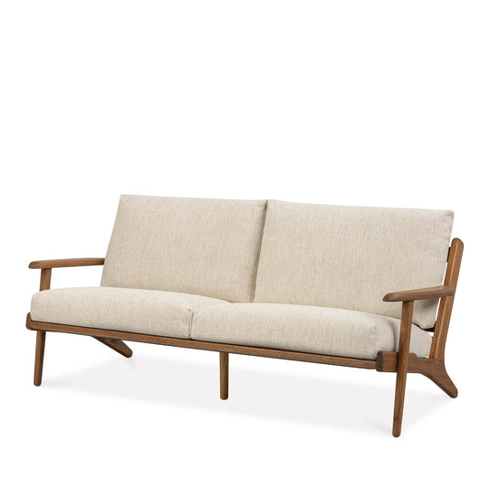 Map 3 Seat Sofa (Walnut Frame/Sandstone)