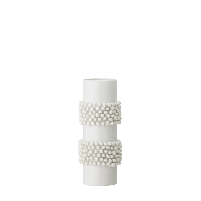 Bloomingville Stoneware Vase - White Bobbles