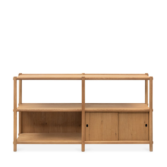 Arna Oak Oiled Low Bookcase