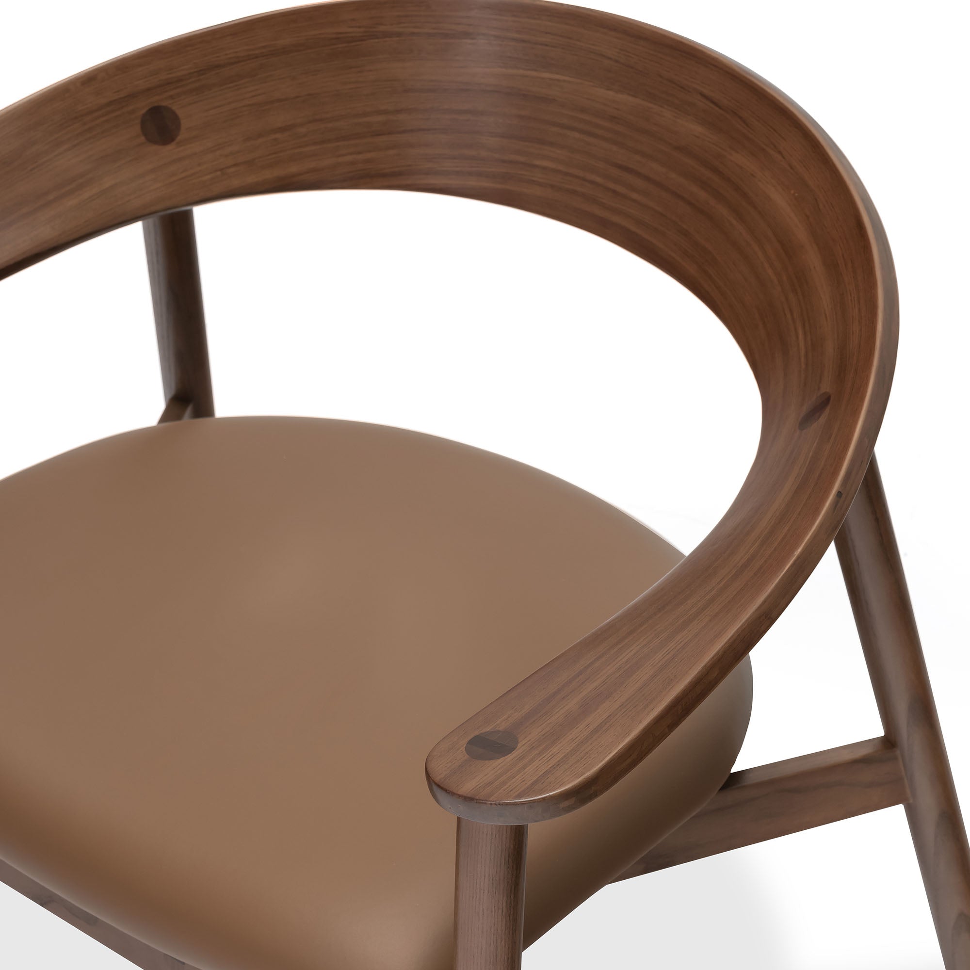 Bentwood Tan Leather Armchair
