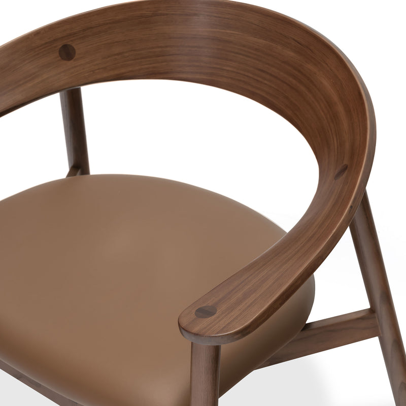 Bentwood Armchair - Tan Leather