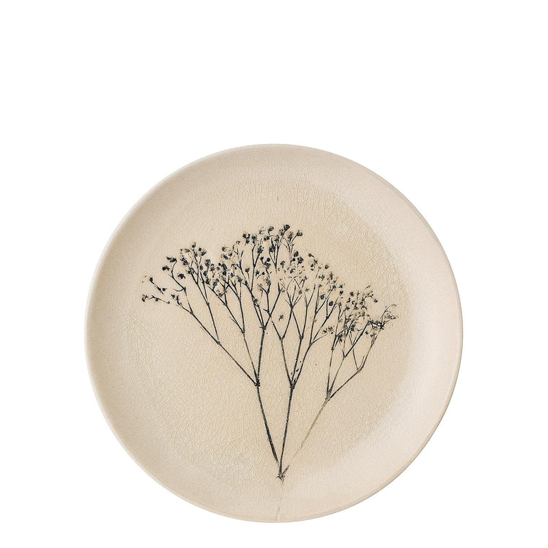 Bloomingville Bea Stoneware Plate - Nature Flowers