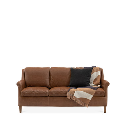 Club 3 Seat Sofa - Brown Leather