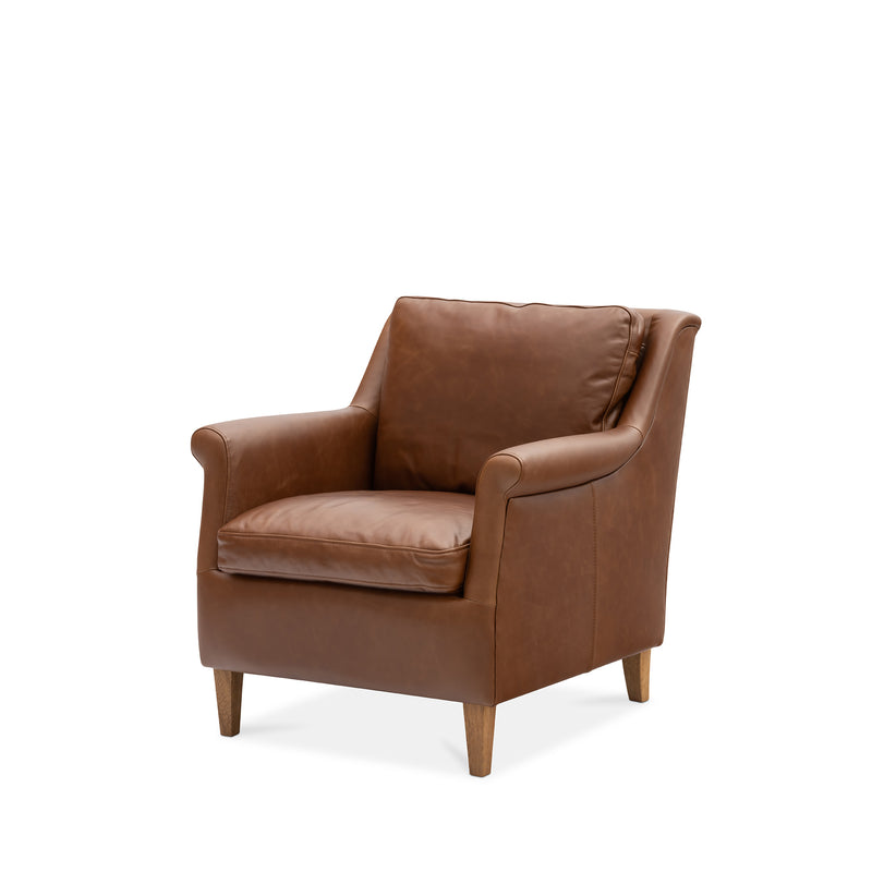 Club Armchair - Brown Leather