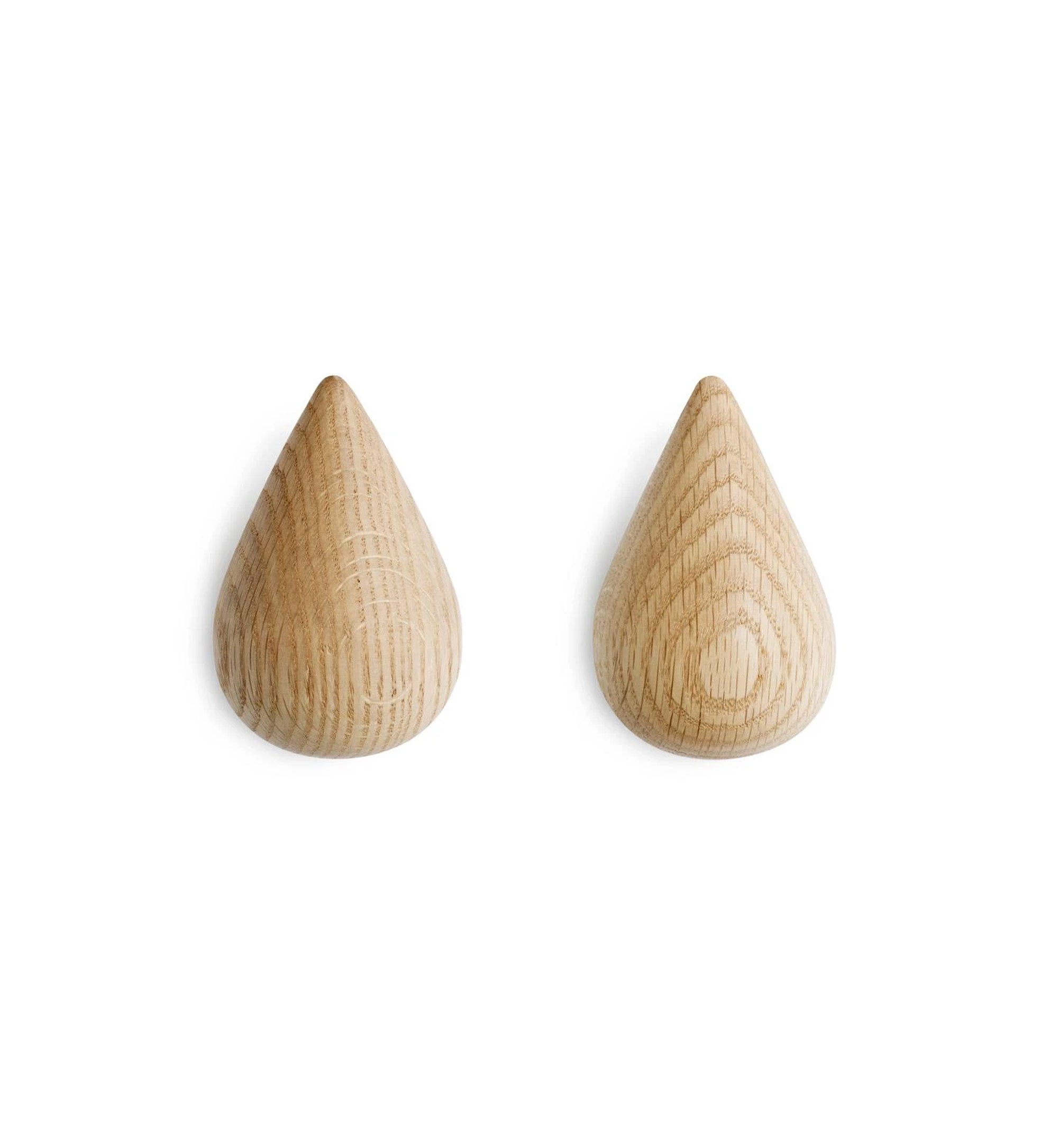 Normann Copenhagen Dropit Hooks Natural Oak - Small Set of 2