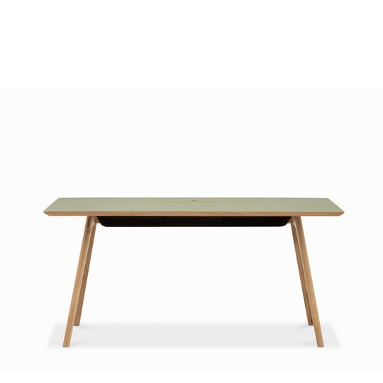 FIKA Oak Desk - Olive