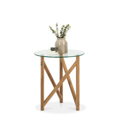 Forest Glass Round Side Table