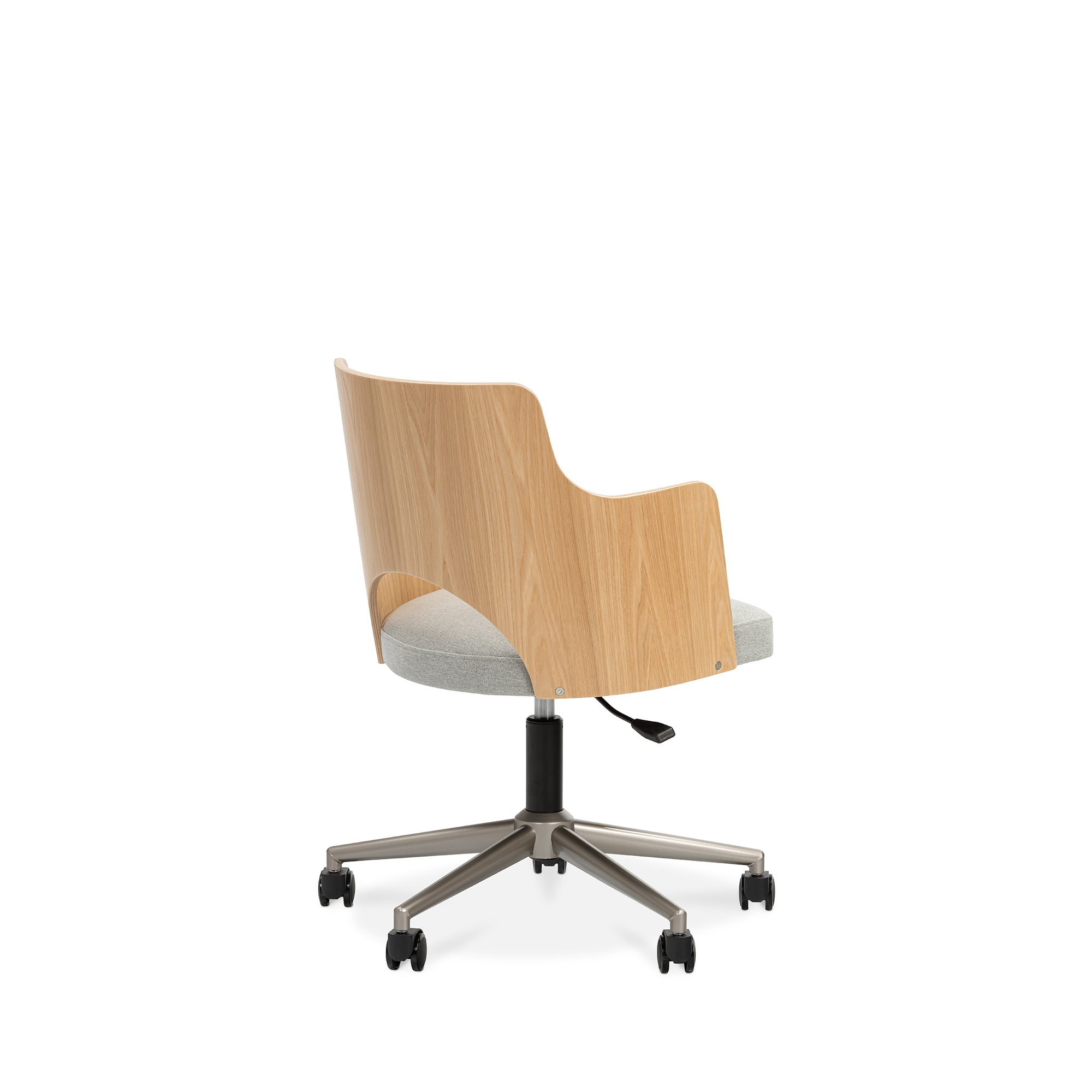Kontor Mist Grey Fabric Office Chair