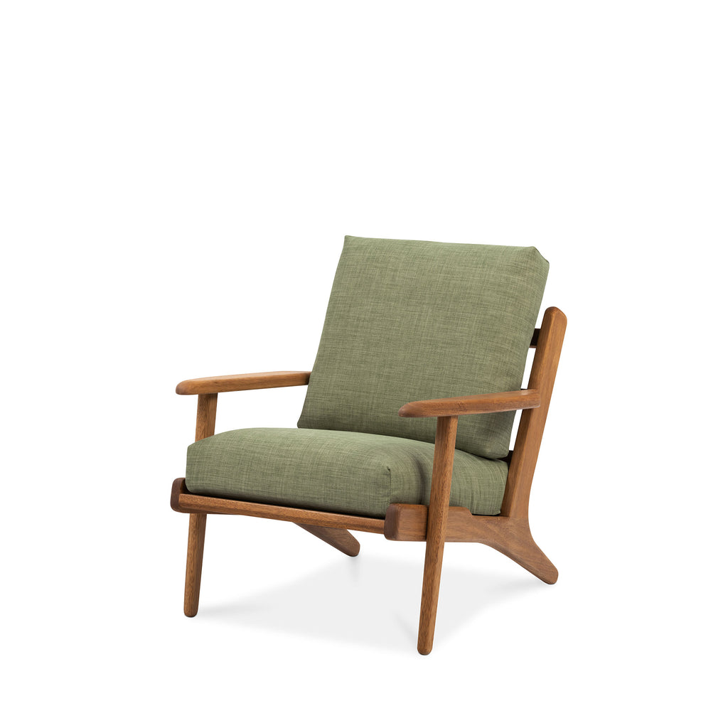 Map Arm Chair Walnut Sage Green The Modern