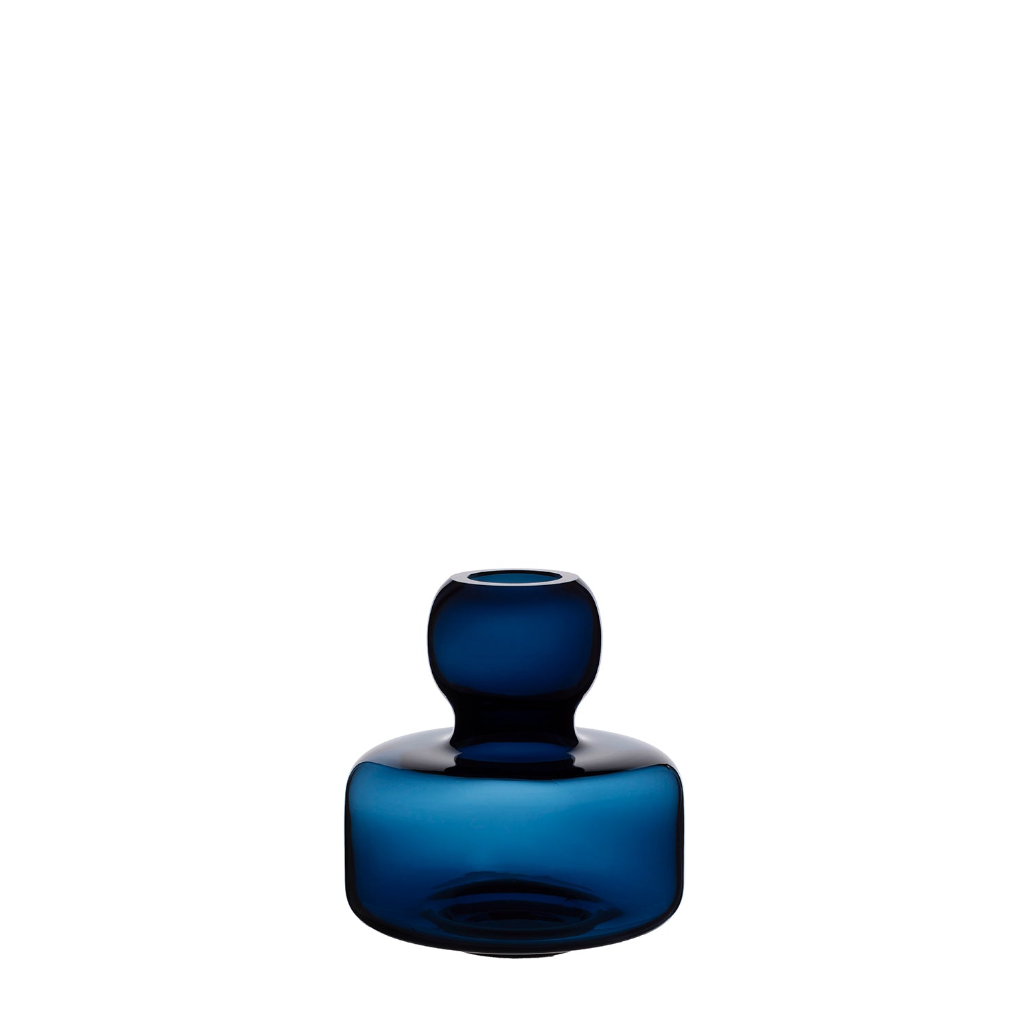 マリメッコ urna glass vase ダークブルー Urna フラワーベース