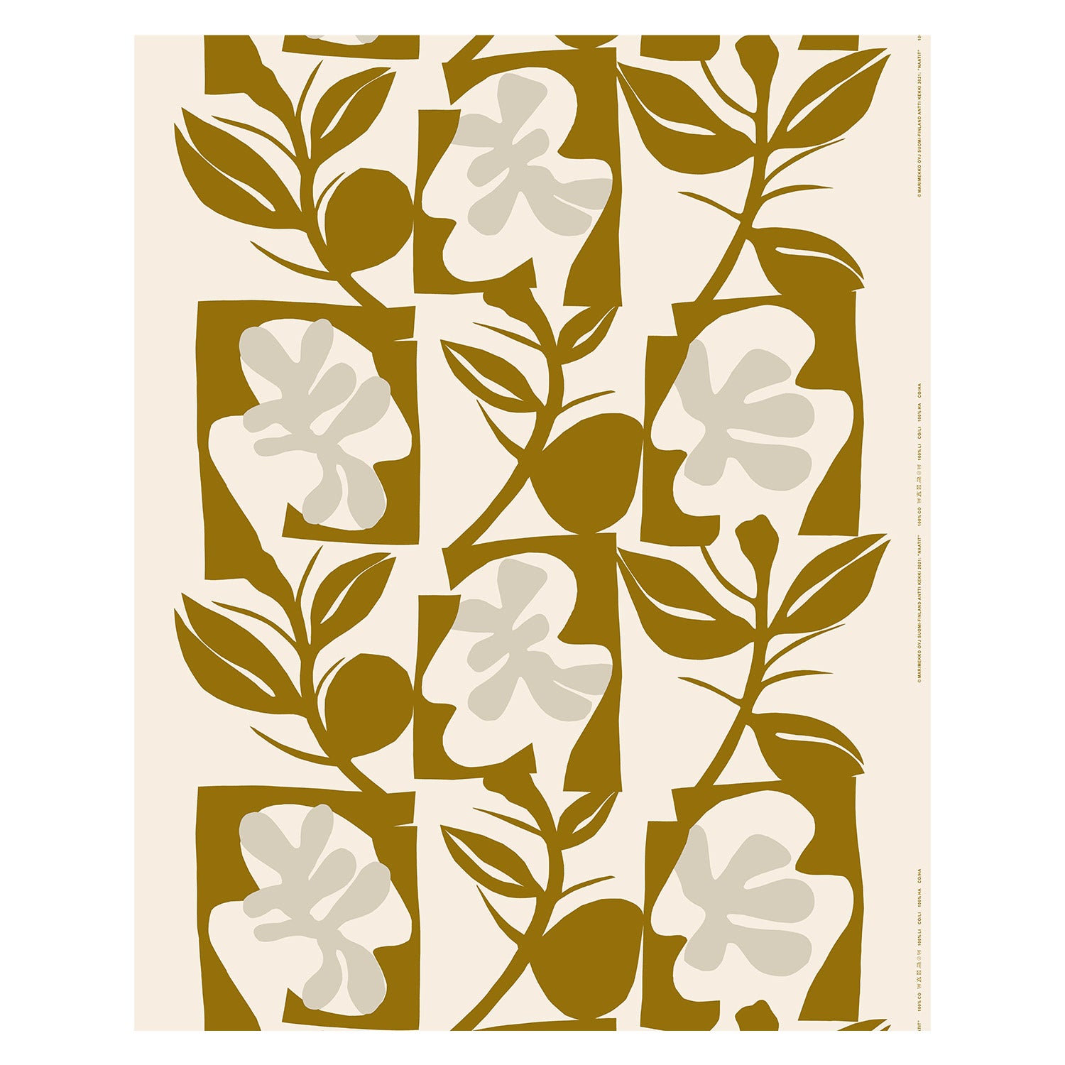 Marimekko Naatit Unbleached Heavyweight Cotton Fabric - FINAL STOCK