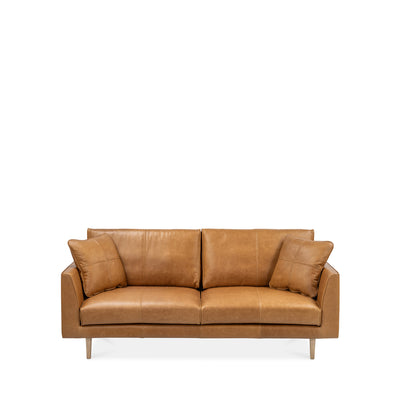 Narvik 3 Seat Sofa - Tan Leather