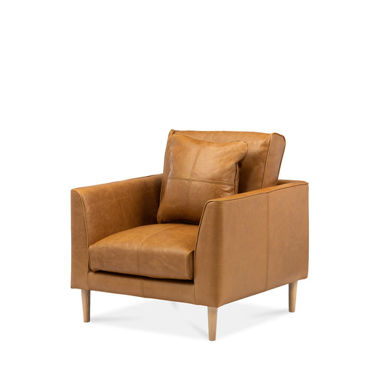 Narvik Armchair - Tan Leather