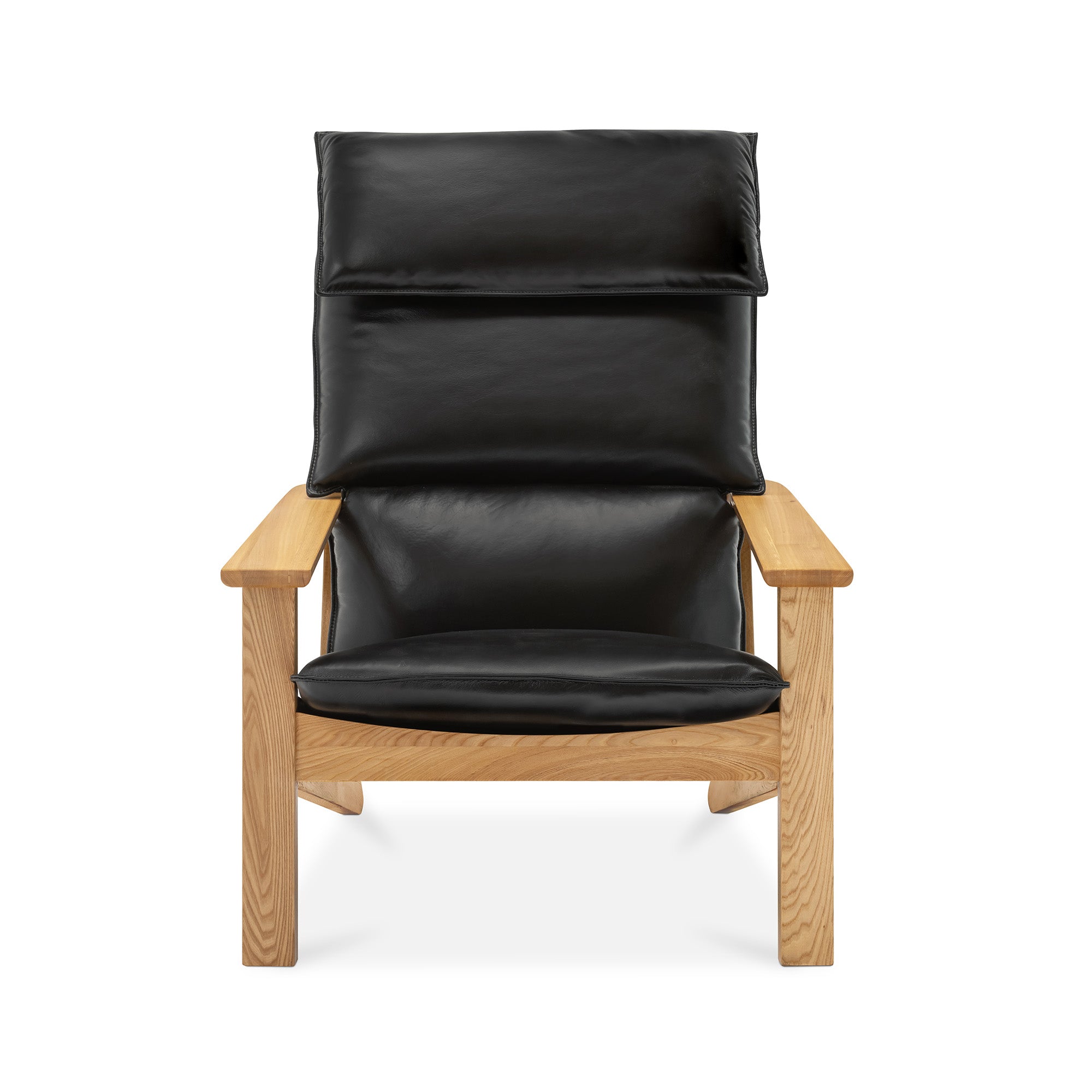 Nord Black Leather Lounge Chair