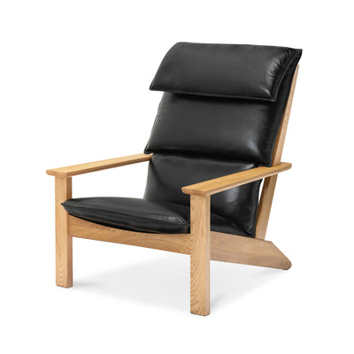 NORD Lounge Chair - Black Leather