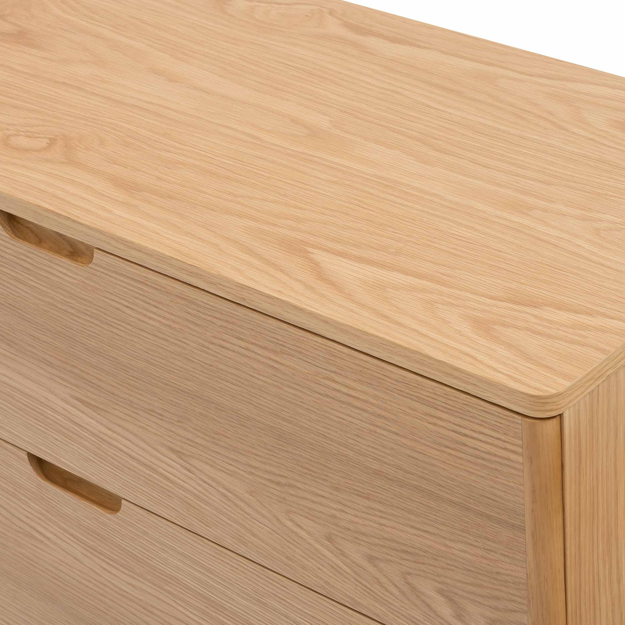 Orrma Wide Chest of 4 Drawers - Oak Nat