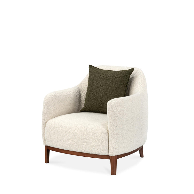 Snug Lounge Chair - White Smoke