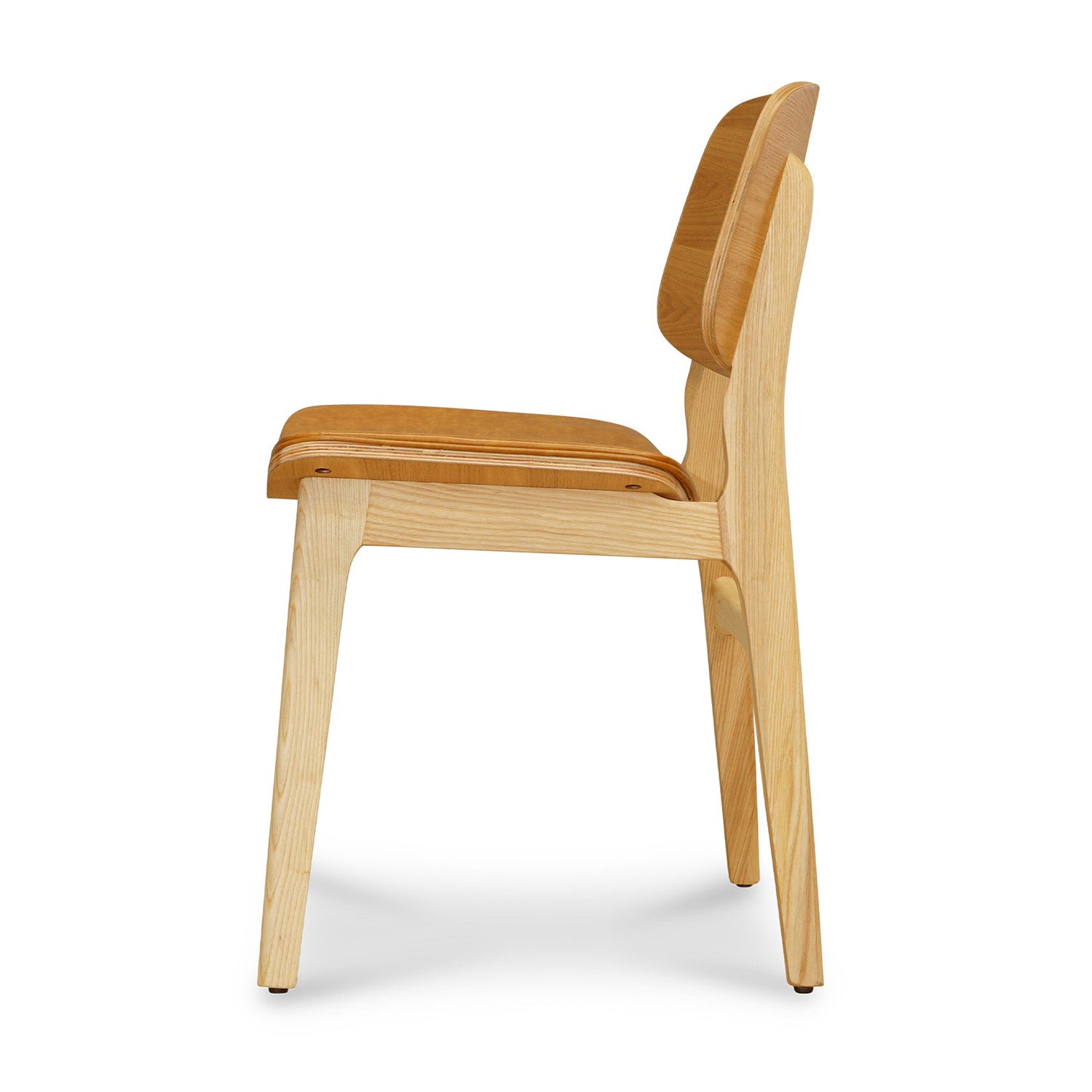 Vara 03 Tan Faux Leather Dining Chair